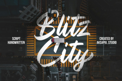 Blitz City - Script Handwritten Font