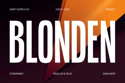 Blonden - Condensed Sans Serif