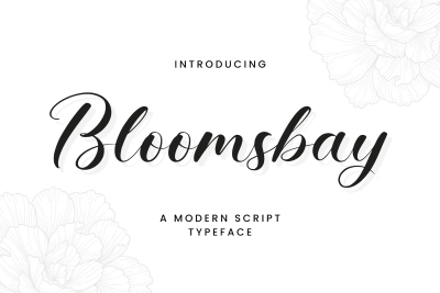 Bloomsbay - A Modern Script Typeface