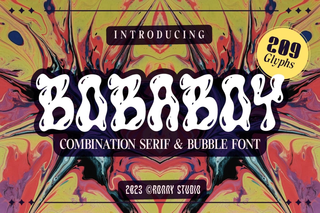 Bobaboy - Combination Serif & Bubble Font