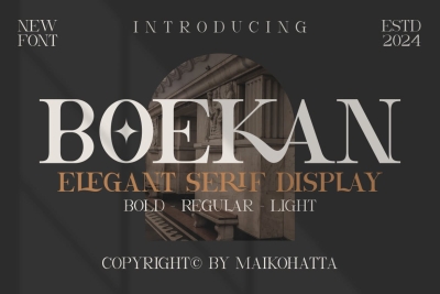 Boekan - Elegant Serif Display