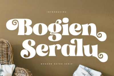 Bogien Seralu Modern Retro Serif Font