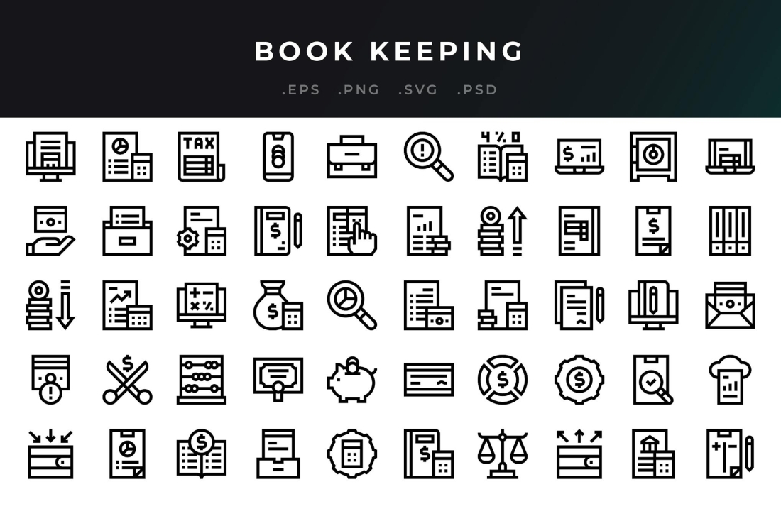Book Keeping Icons
