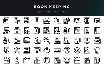 Book Keeping Icons