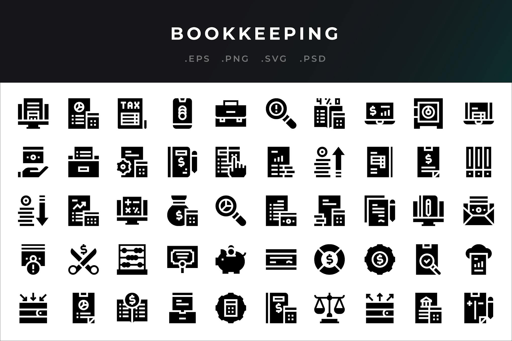 Bookkeeping Icons