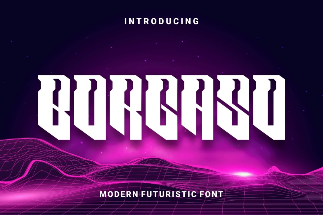 Borgaso - Futuristic Font