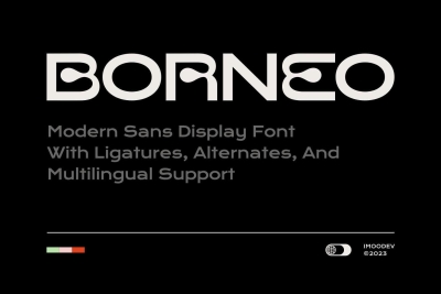 Borneo - Modern Sans Display Font