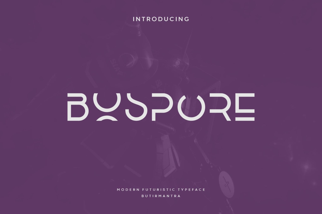 Bospore - Geometric Font