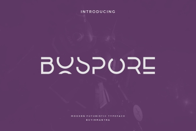 Bospore - Geometric Font