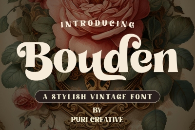 Bouden - Stylish Vintage Font