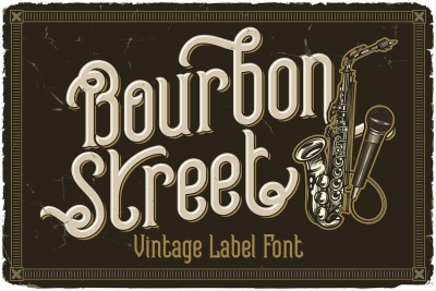 Bourbon Street Display Font