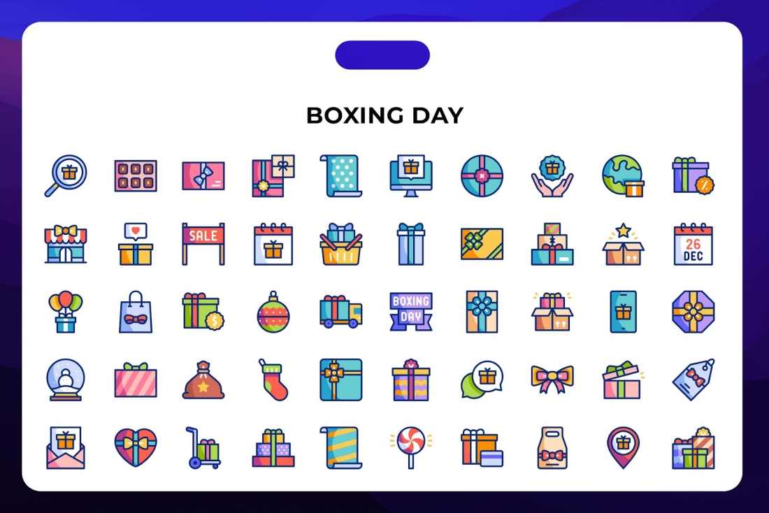 Boxing Day Icons