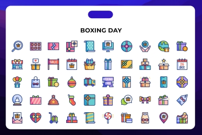 Boxing Day Icons