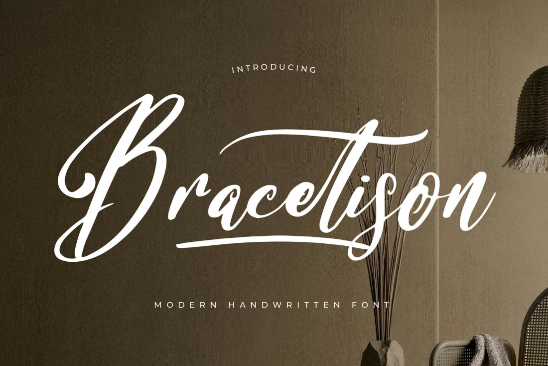 Bracetison Modern Handwritten Font