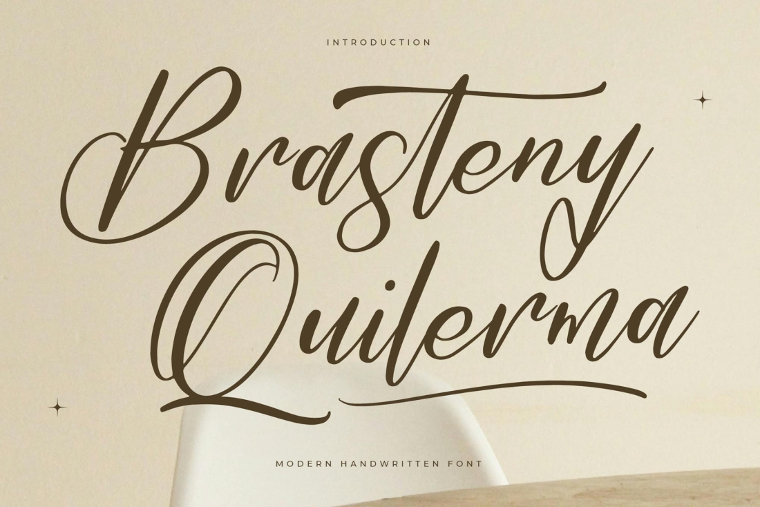Brasteny Quilerma Modern Handwritten Font
