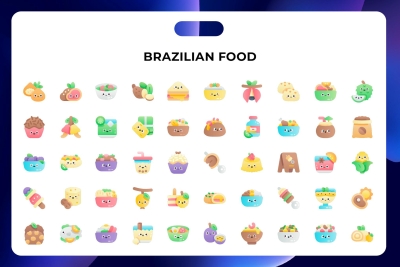 Brazilian Food Icons