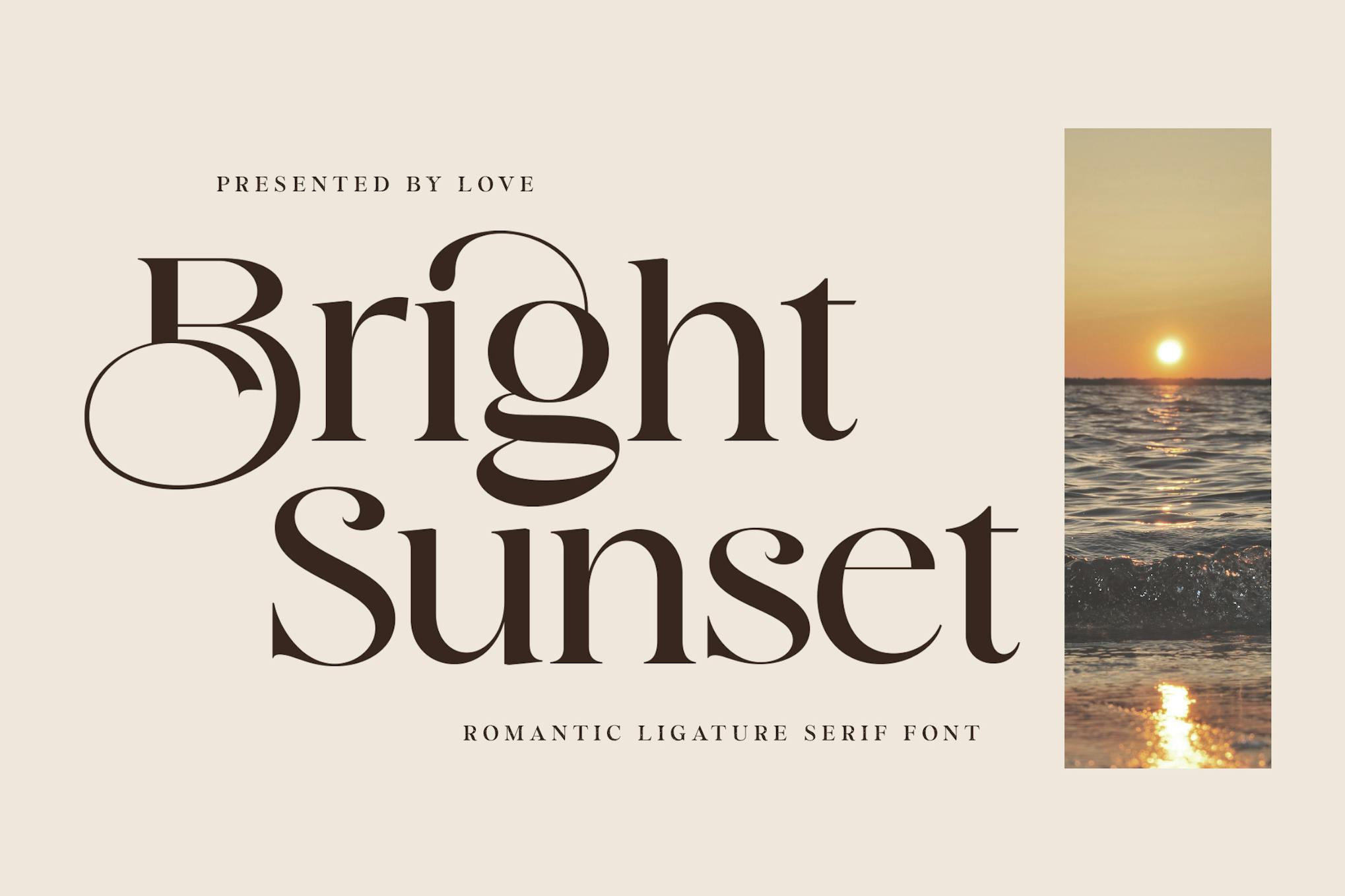 Bright Sunset Modern Business Font