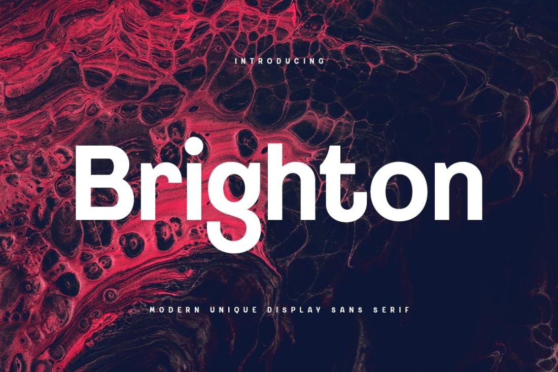 Brighton - Modern Unique Display Sans Serif