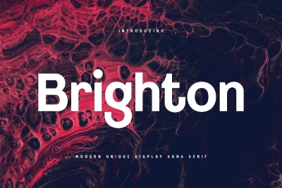 Brighton - Modern Unique Display Sans Serif
