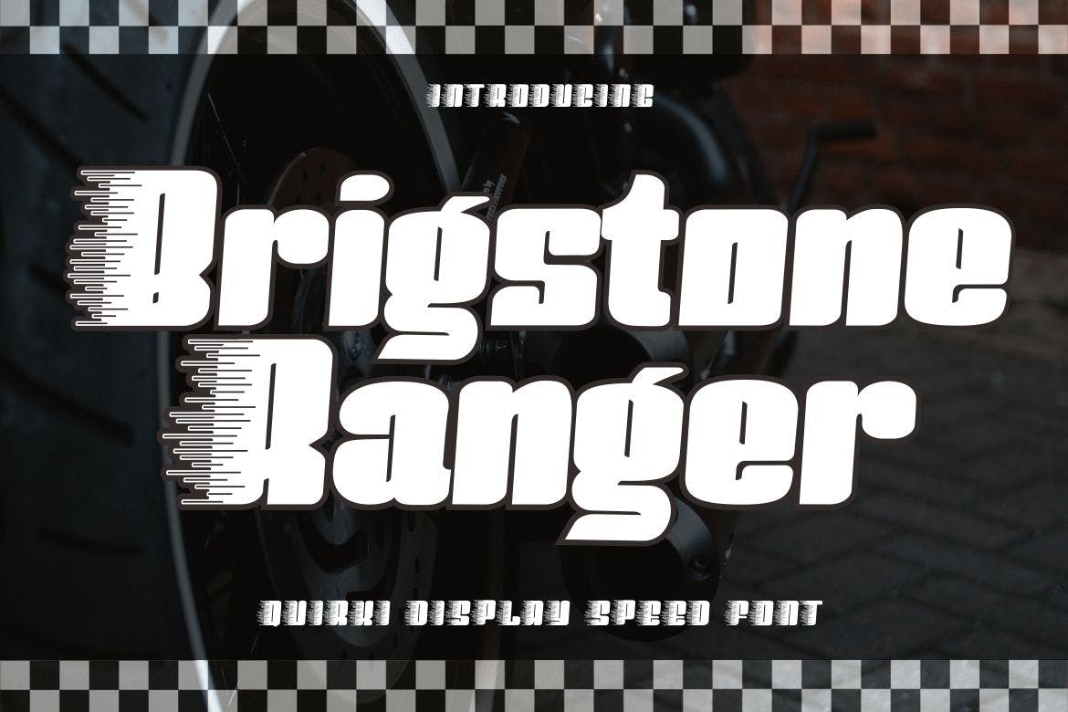 BrigstoneRanger  – Quirky Display Speed Font