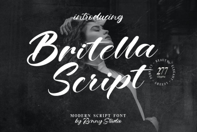Britella Script - Modern Script Font