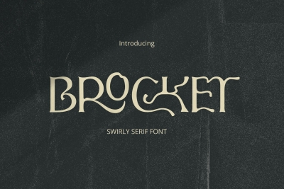 Brocket - Swirly Serif Font