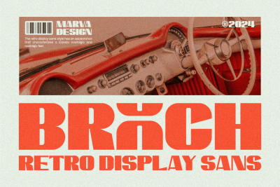 Brooch - A Retro Display Sans Serif