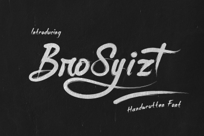 BroSyizt Handbrush Font
