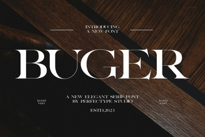 Buger Elegant Serif Font Typeface