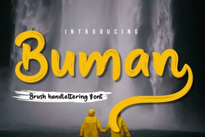 Buman - Brush Handwritten Font