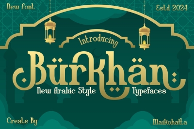 Burkhan - Arabic Style Typeface