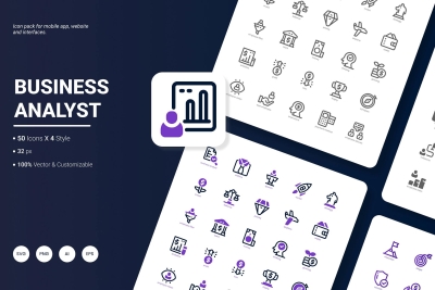 Business Analyst  Icon Pack