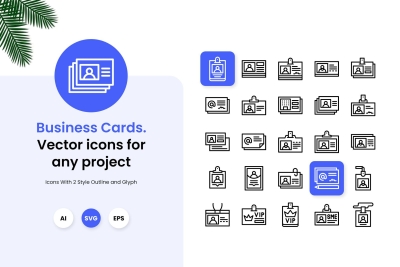 Business Cards Icons