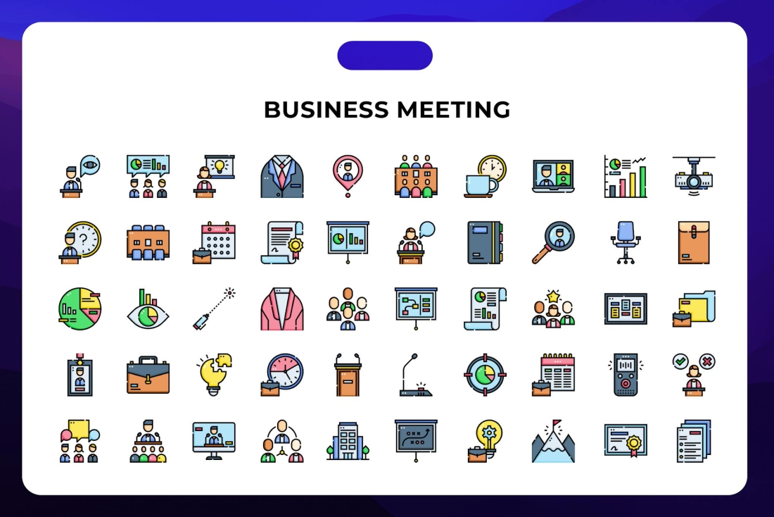 Business Meeting Icons