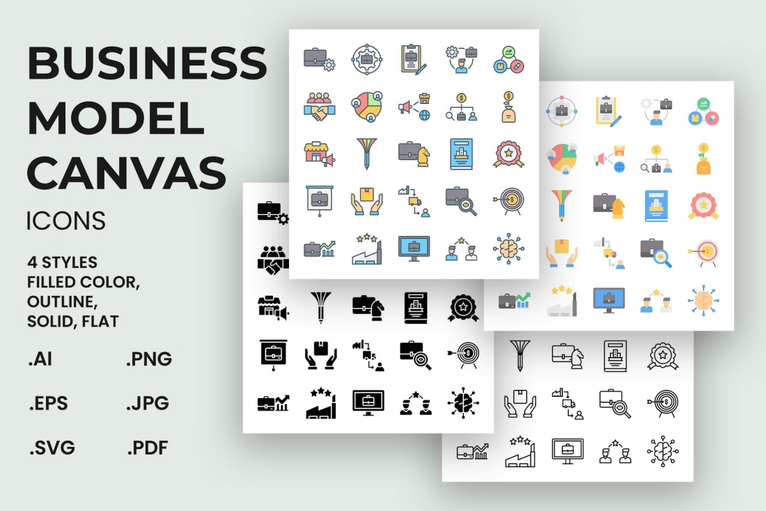 Business Model Canvas Icons