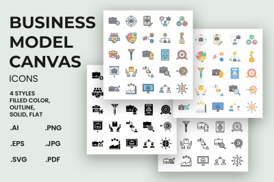 Business Model Canvas Icons