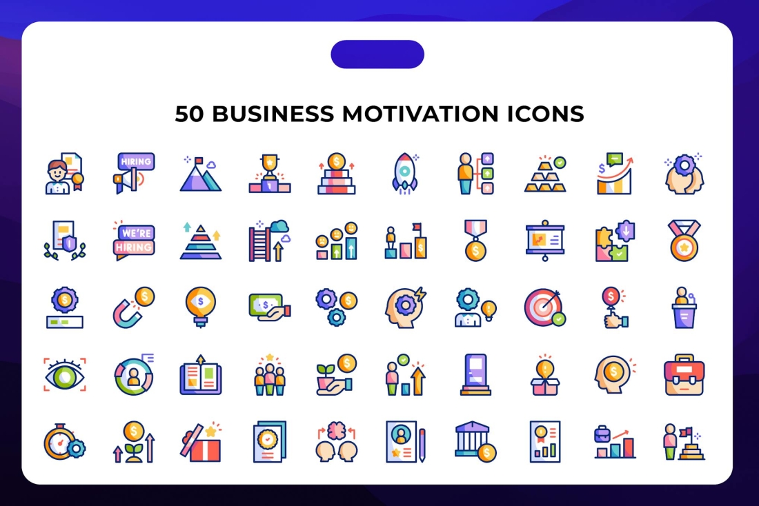 Business Motivation Icons