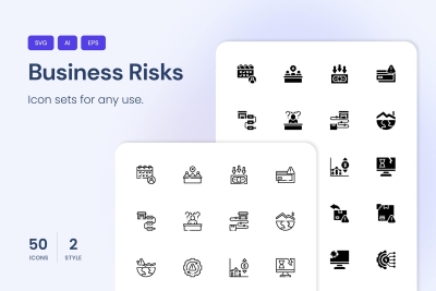 Business Risks Icons