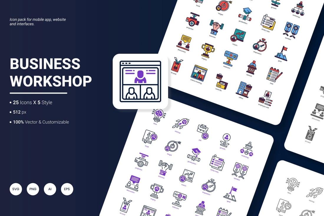 Business Workshop Icon Pack