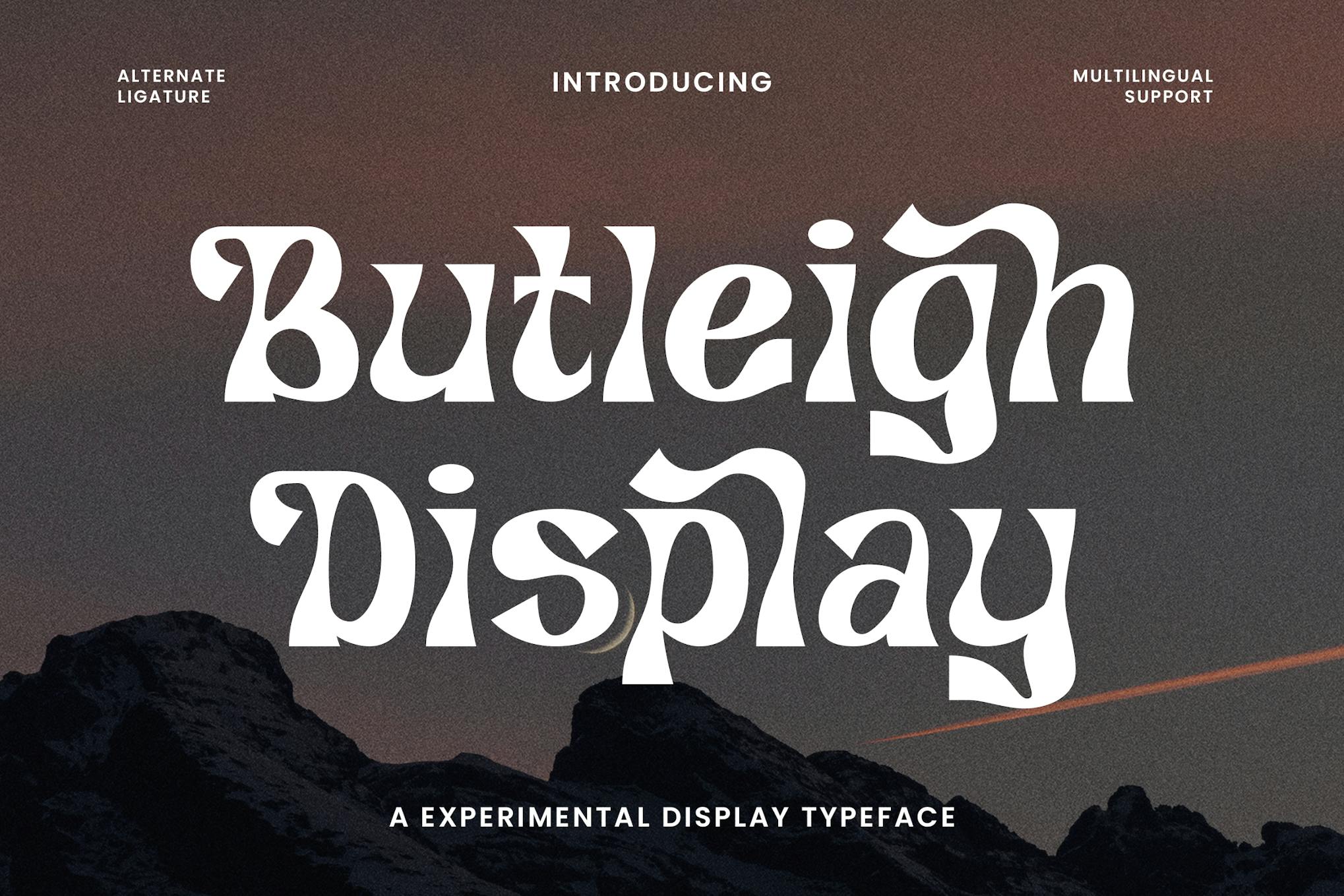 Butleigh – Experimental Font