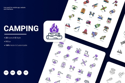 Camping Icon Pack