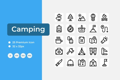 Camping Icon Set