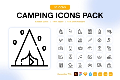 Camping Icons