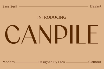 Canpile – Modern Font