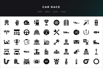 Car Race Icons