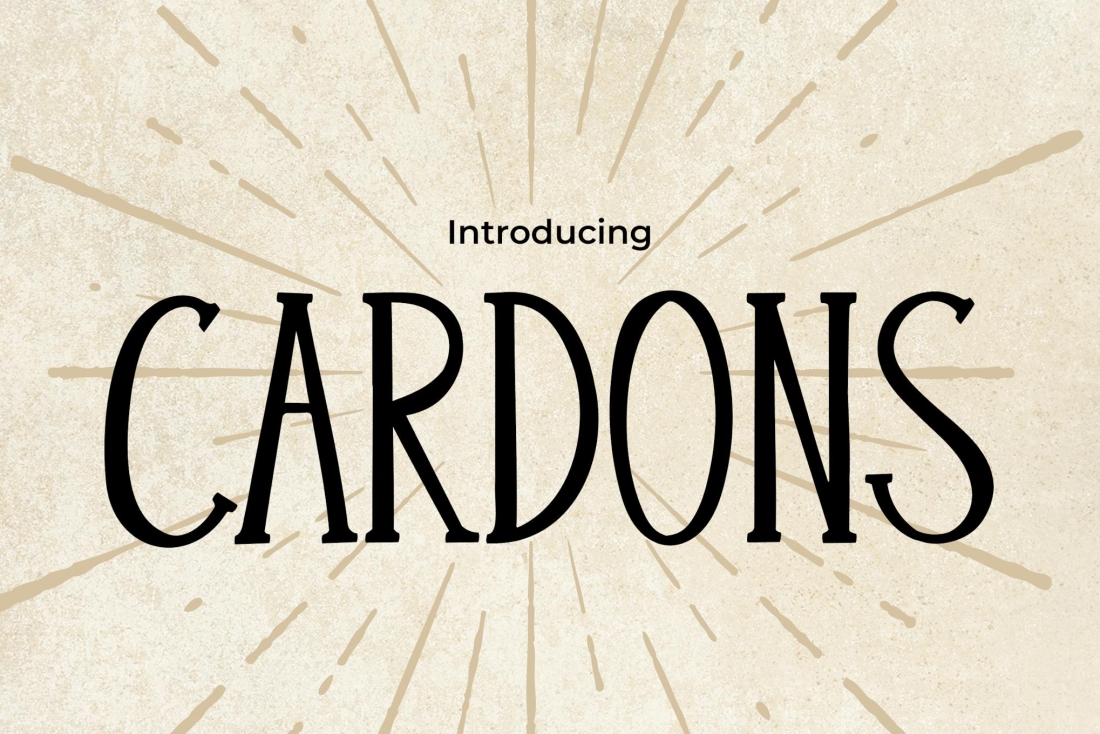Cardons - A Vintage Handwriting Font