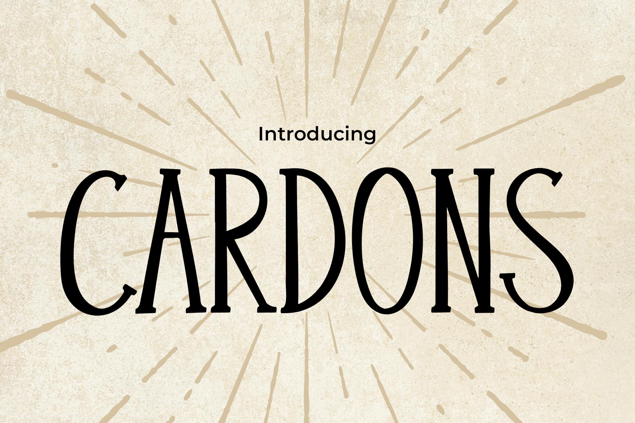 Cardons – A Vintage Handwriting Font