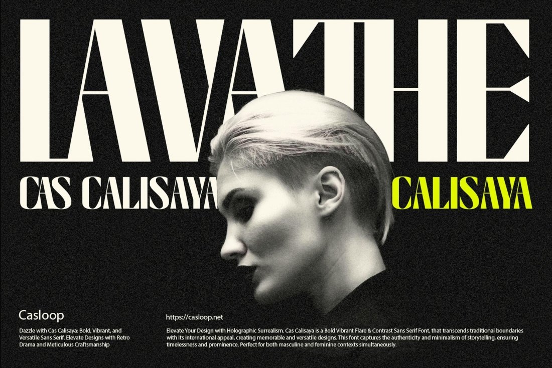 Cas Calisaya - Bold Vibrant Flare Type Contrast