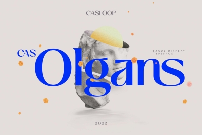 Cas Olgans - Deco Flare Sans Serif Typeface