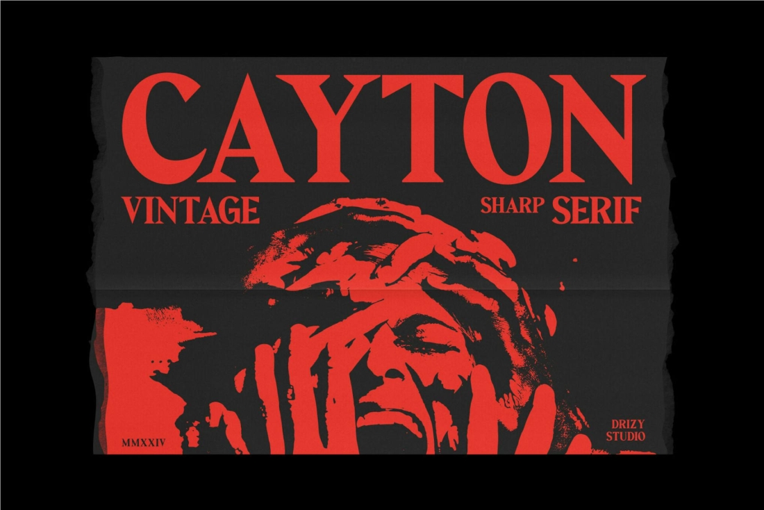 Cayton - Vintage Sharp Serif Font